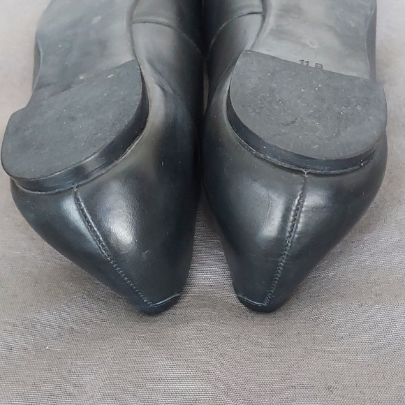 Talbots Black Flats with Gold Studs - Picture 5 of 5